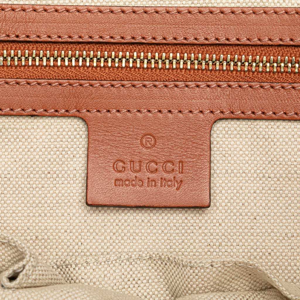 Gucci GG Canvas Heart Bit Satchel - Side view