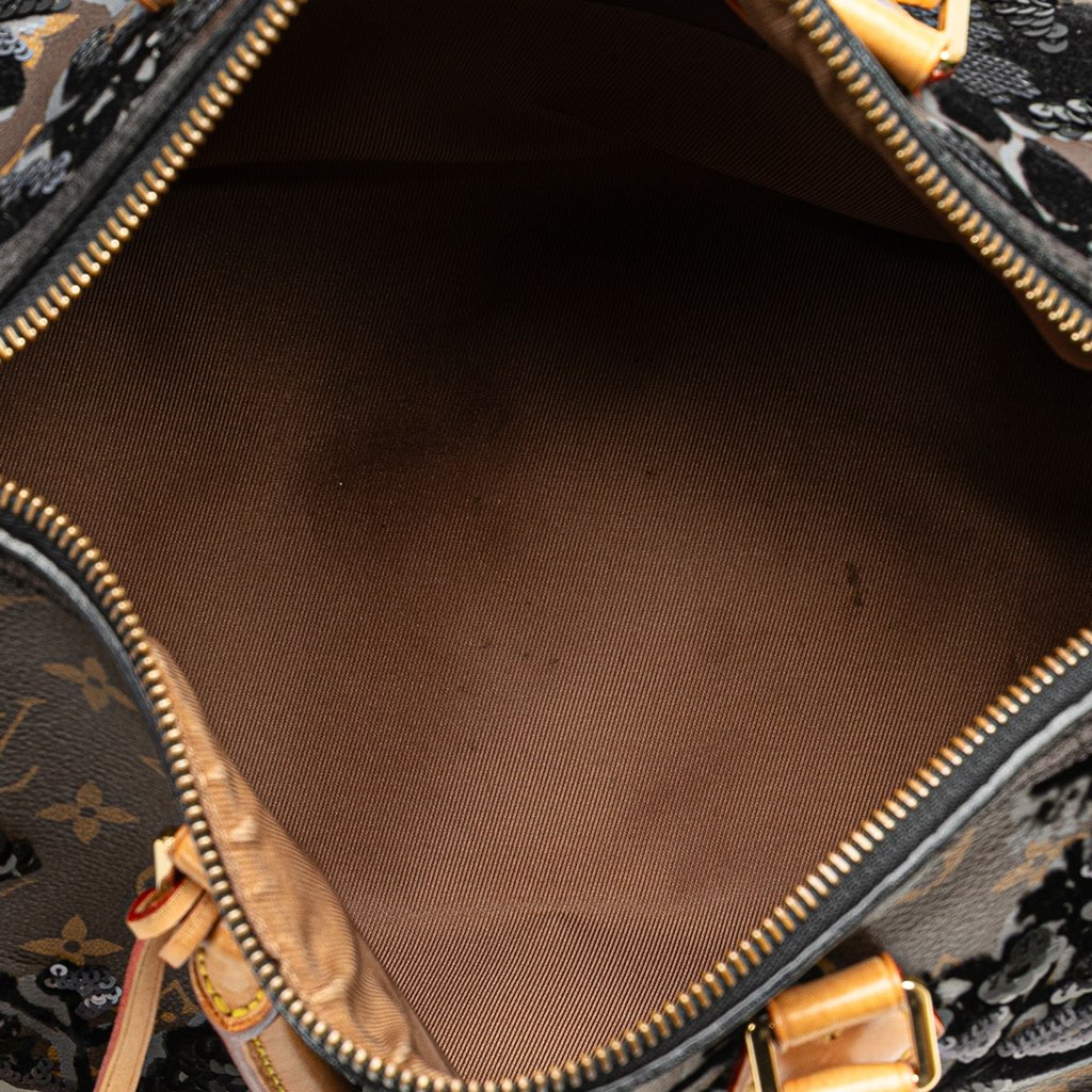 Louis Vuitton Monogram Fleur De Jais Sequins Speedy 30 - 4
