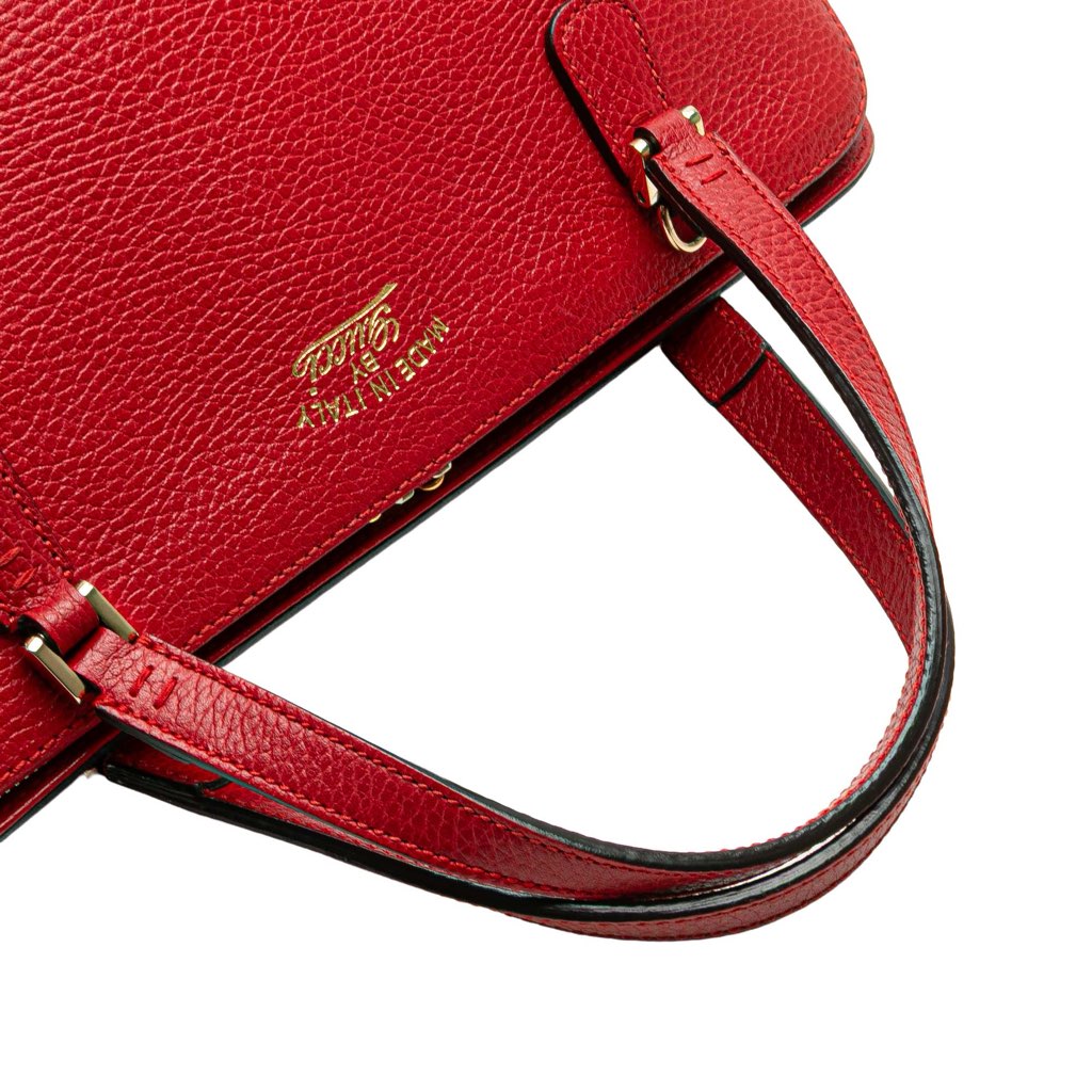 Gucci Calfskin Swing Top Handle Satchel - Image 14