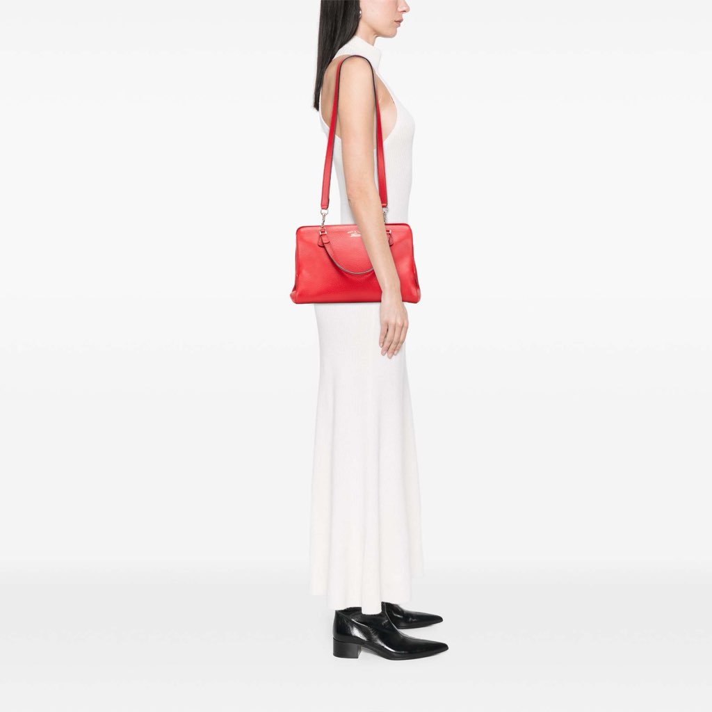 Gucci Calfskin Swing Top Handle Satchel - Image 15