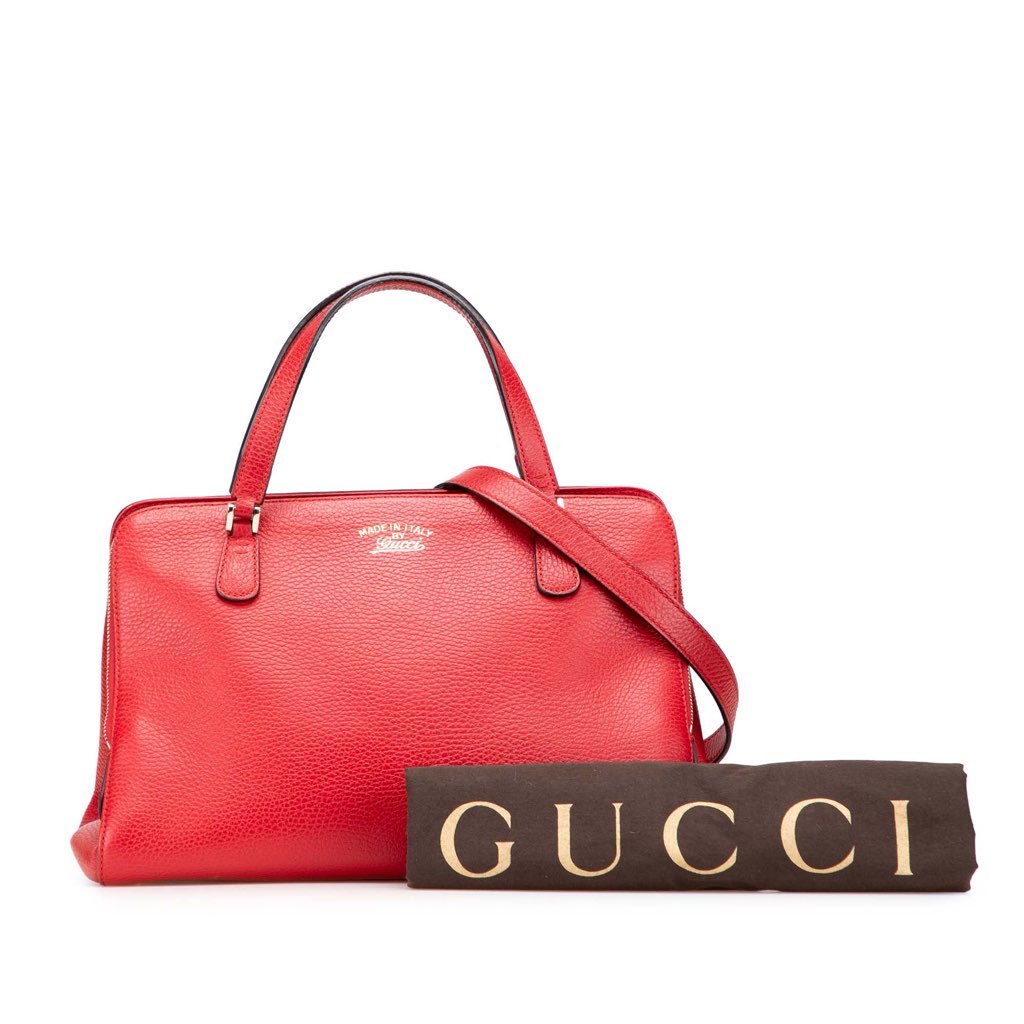 Gucci Calfskin Swing Top Handle Satchel - Image 16