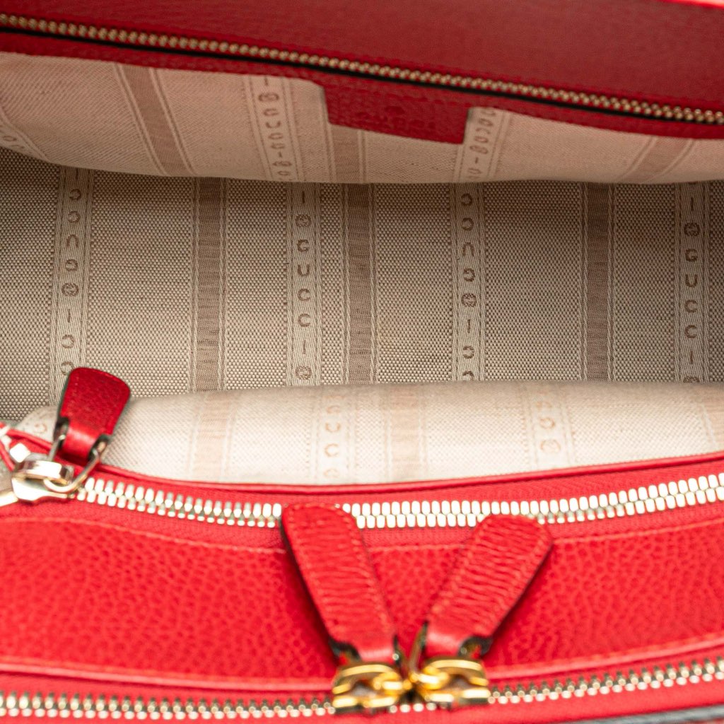 Gucci Calfskin Swing Top Handle Satchel - 4