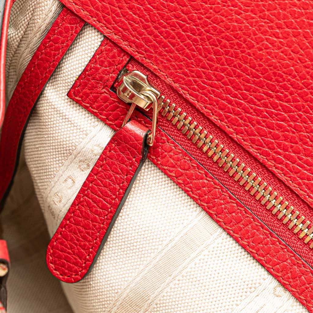 Gucci Calfskin Swing Top Handle Satchel - Image 12