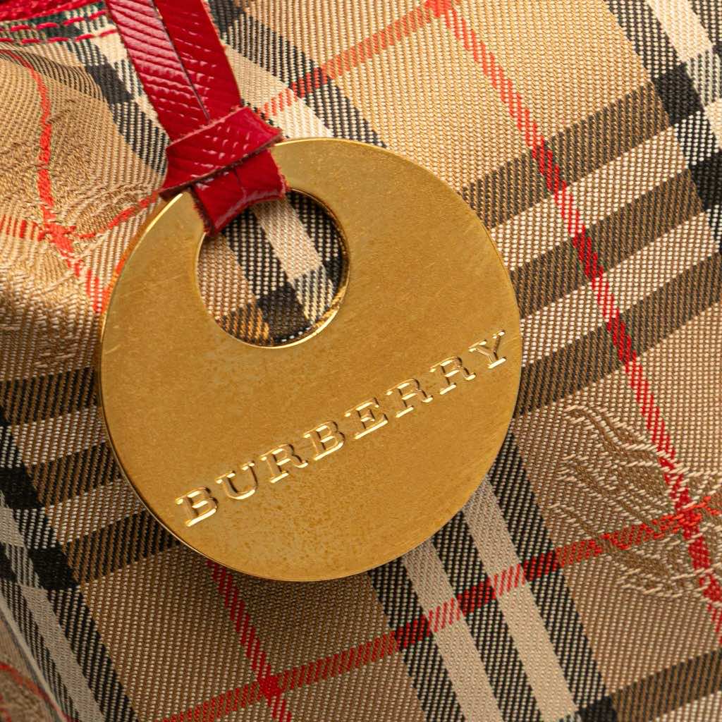 Burberry Haymarket Check Canvas Shoulder Bag - Detail 1