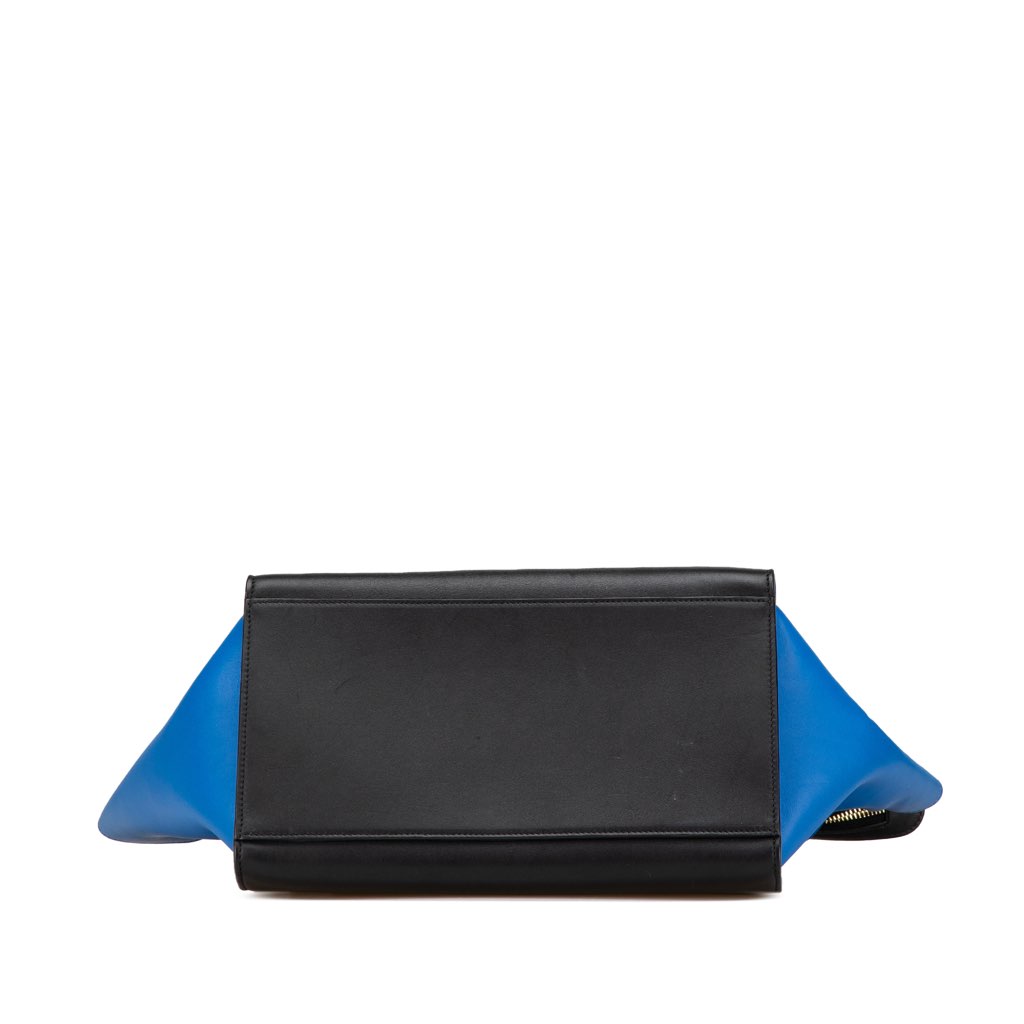 Celine Small Tricolor Leather Trapeze Satchel - 3