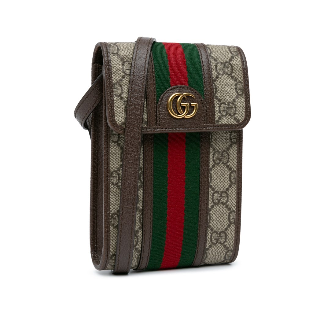 Gucci Mini GG Supreme Web Ophidia Crossbody - Back view