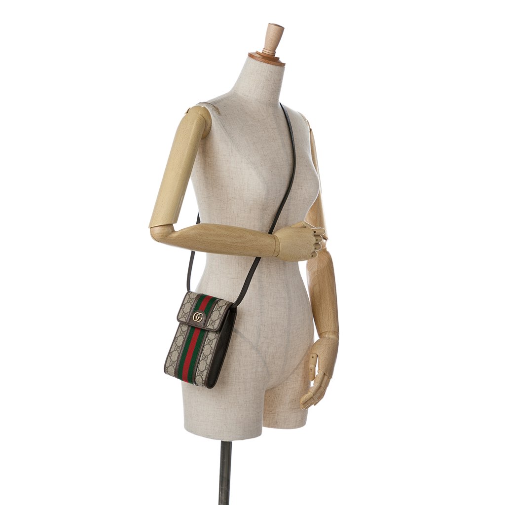 Gucci Mini GG Supreme Web Ophidia Crossbody - Image 12