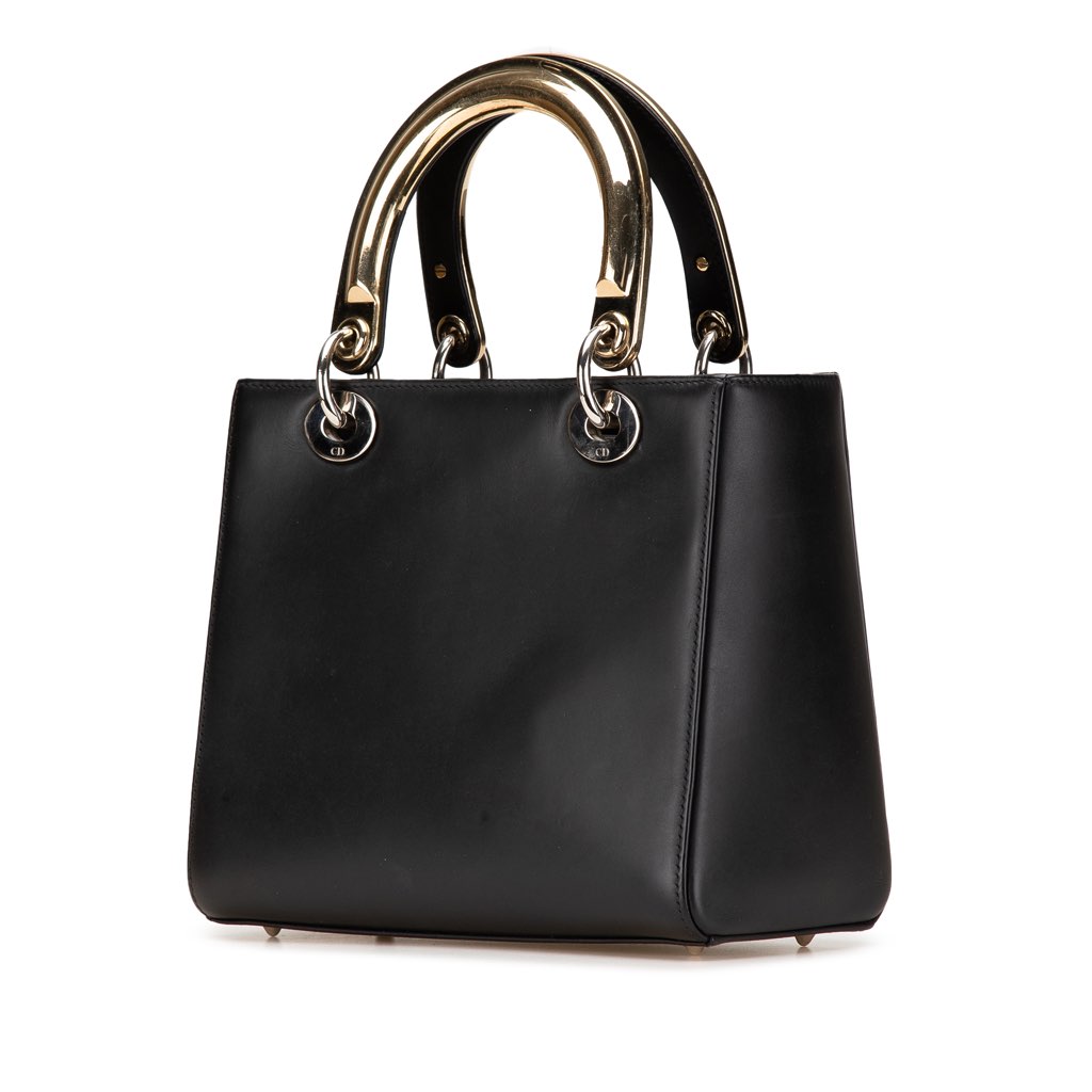 Dior Medium Calfskin Patch Embellished Lady Dior - Back view