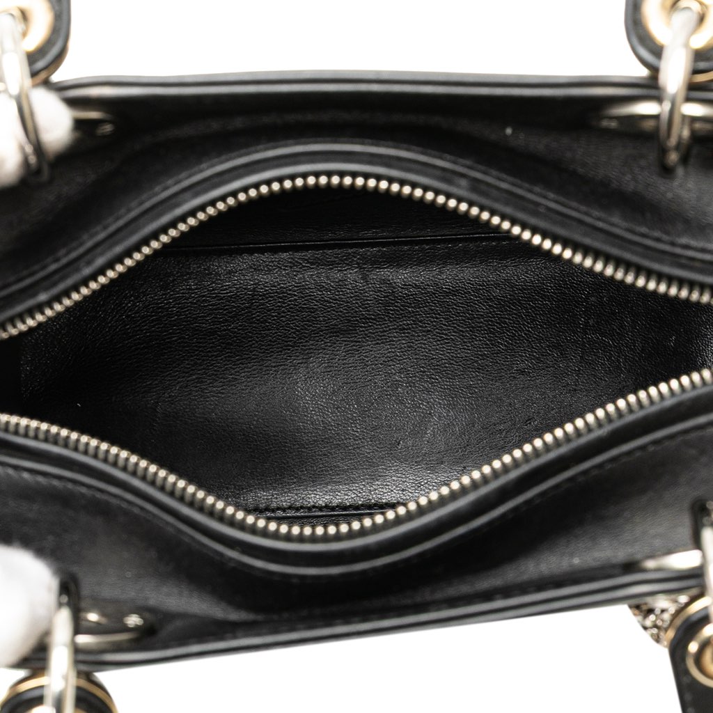 Dior Medium Calfskin Patch Embellished Lady Dior - 4