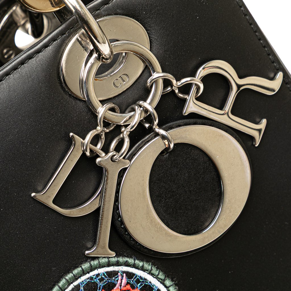 Dior Medium Calfskin Patch Embellished Lady Dior - Detail 2