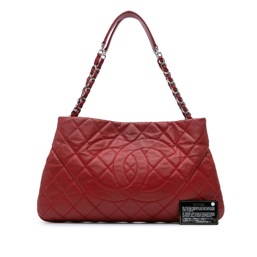 Chanel Quilted Caviar Expandable Zip Tote - Image 13