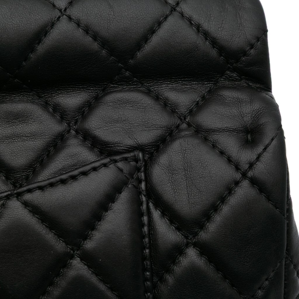 Chanel Reissue 2.55 Metallic Lambskin Roll Clutch - Image 10