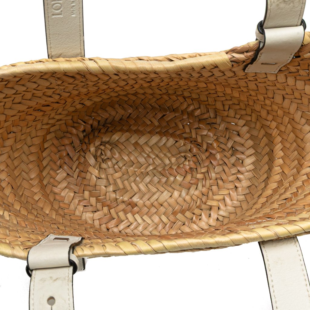 Loewe Small Raffia Basket Tote - 4