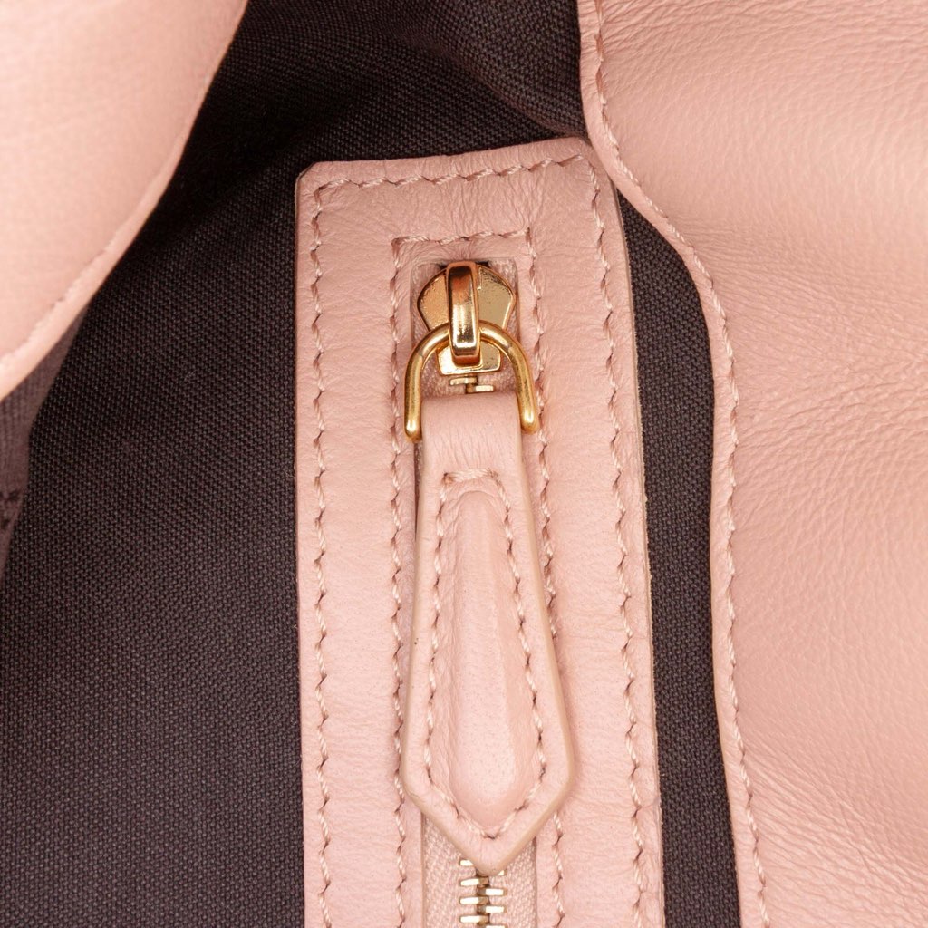 Fendi Medium Leather Embossed FF Baguette Satchel - Image 10