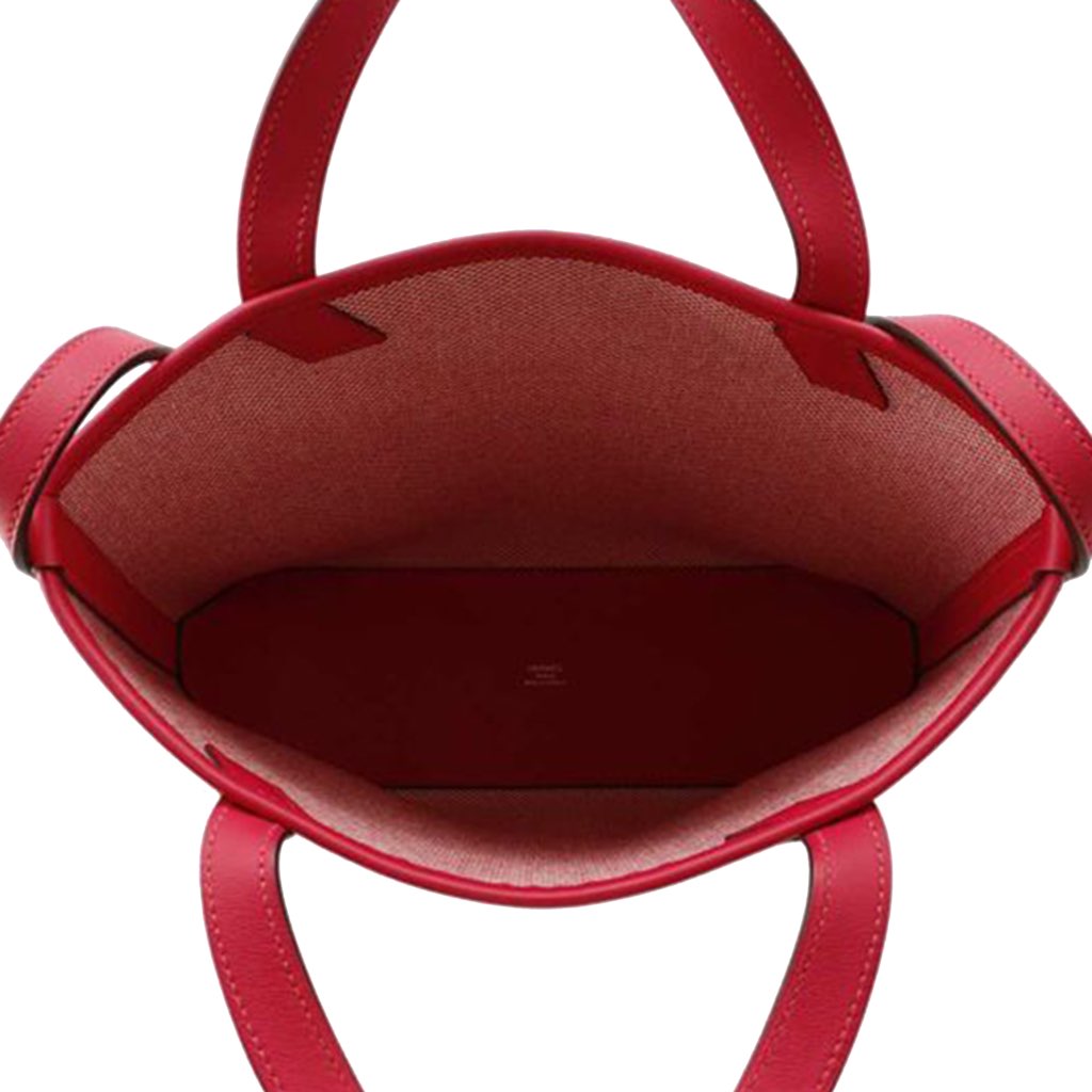 Hermès Toile and Swift Cabas H en Biais 27 - 4