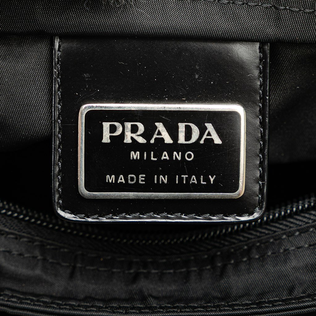 Prada Tessuto Zip Top Crossbody - Side view