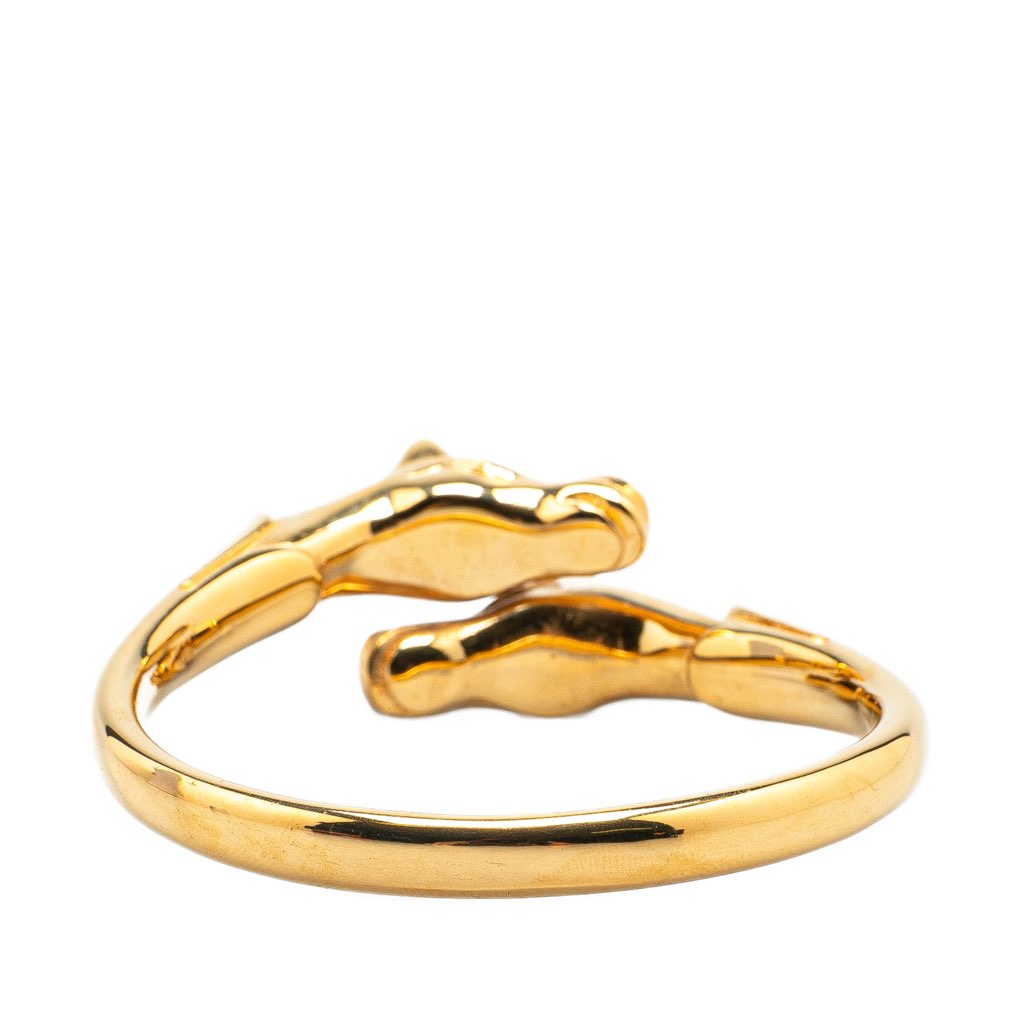 Hermès Gold Plated Cheval Double Horse Bangle - Image 6