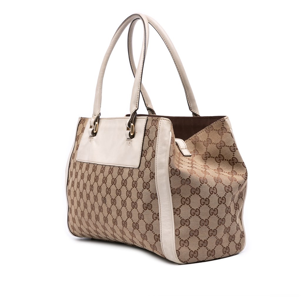 Gucci GG Canvas Trophy Tote - Back view