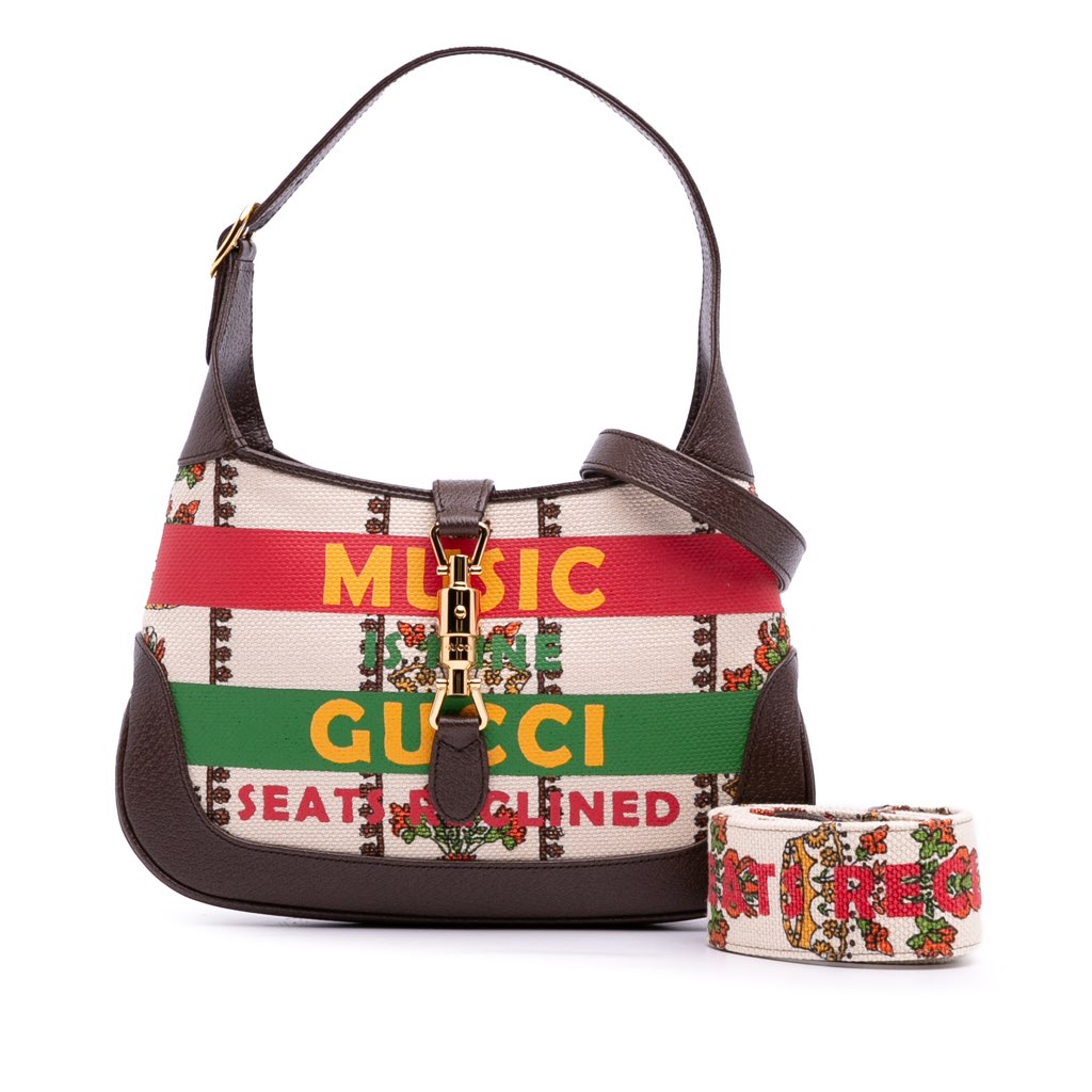 Gucci Small Canvas 100 Centennial Music Jackie 1961 Crossbody - Image 15