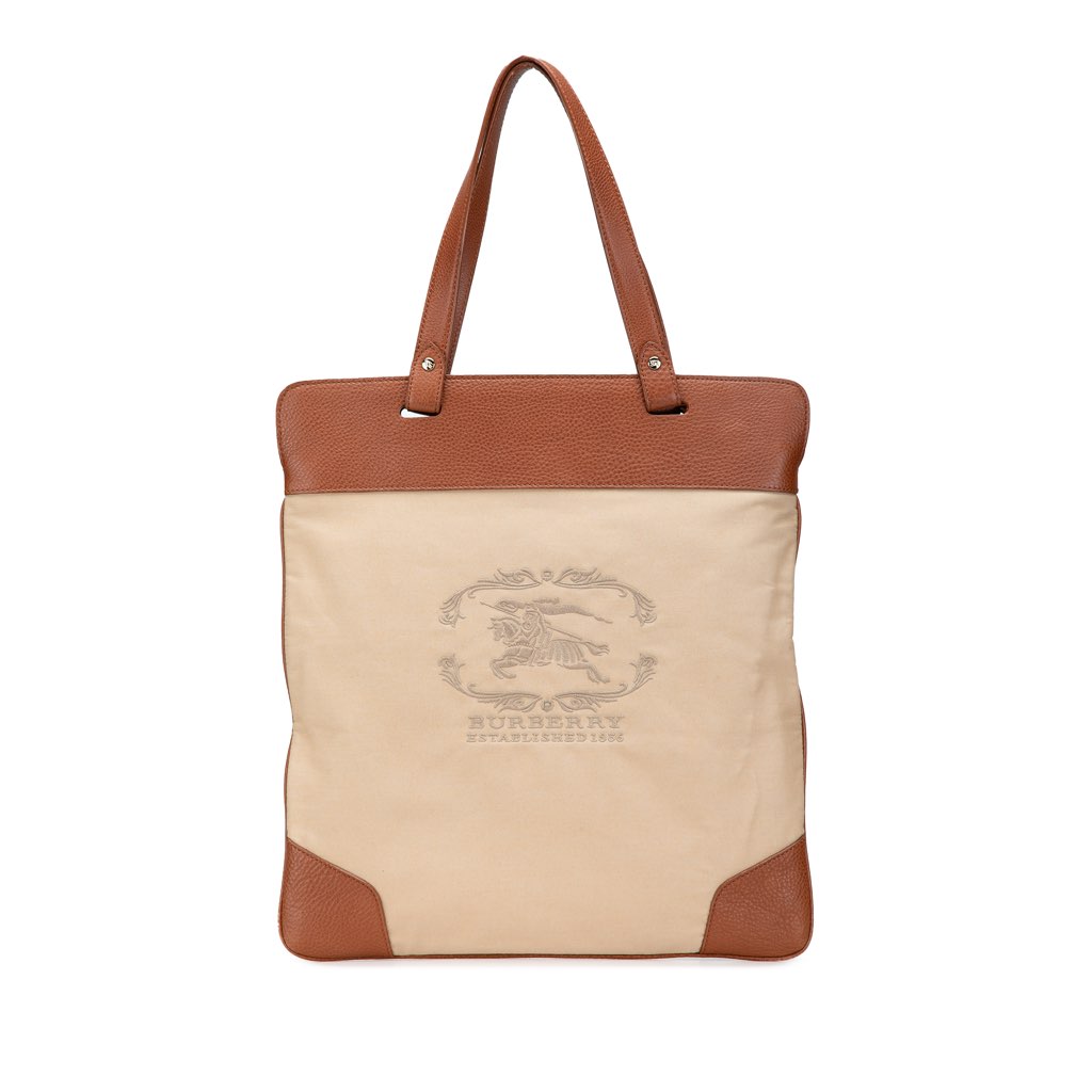 Burberry Canvas Stowell Roll Up Tote