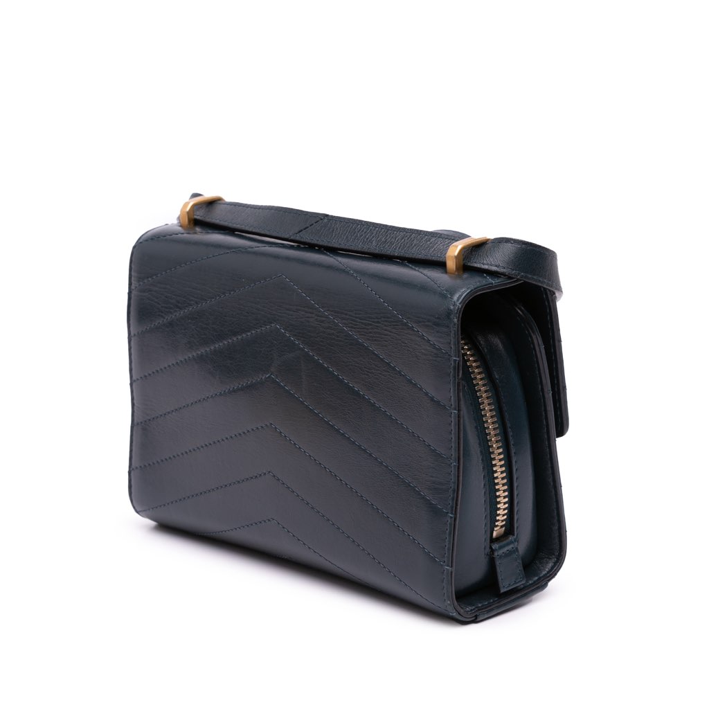 Chanel Small CC Chevron Calfskin Medal Flap - 2