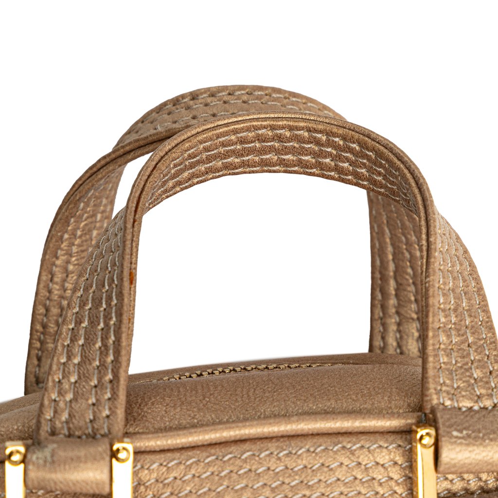 Loewe Micro Metallic Leather Amazona Satchel - Image 13