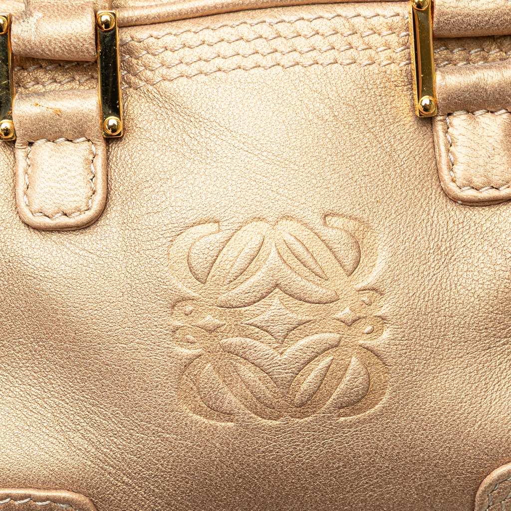 Loewe Micro Metallic Leather Amazona Satchel - Image 10