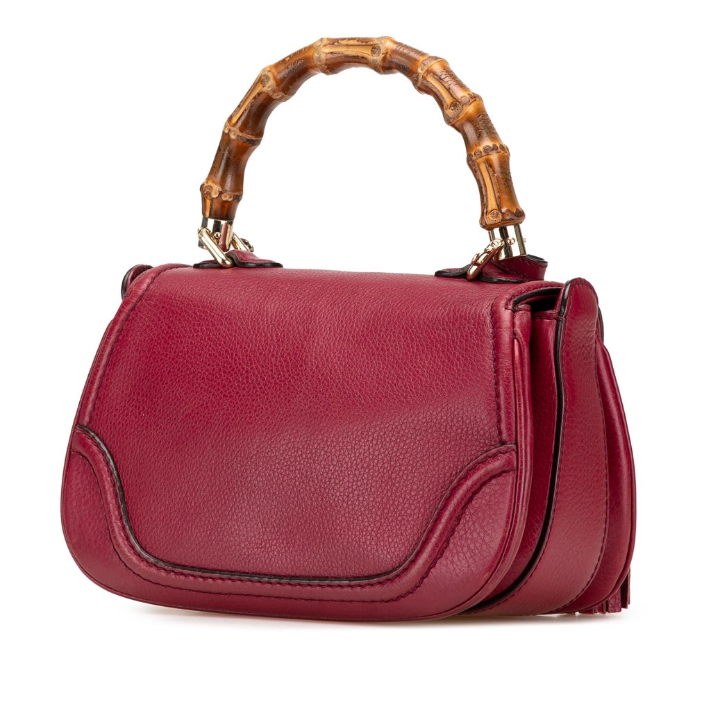 Gucci Small Leather New Bamboo Satchel - 2