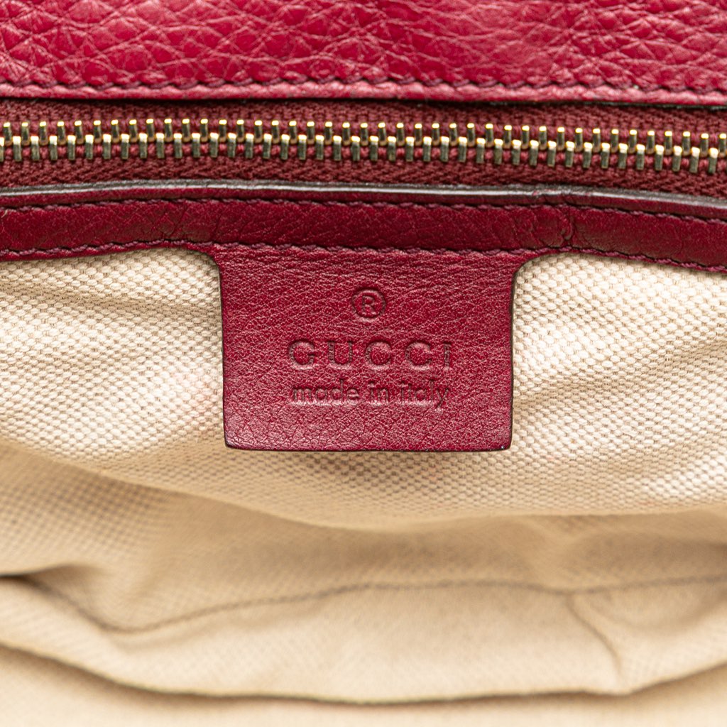 Gucci Small Leather New Bamboo Satchel - 5