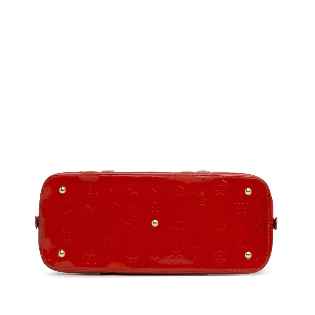 Mcm Visetos Patent Handbag - Image 6