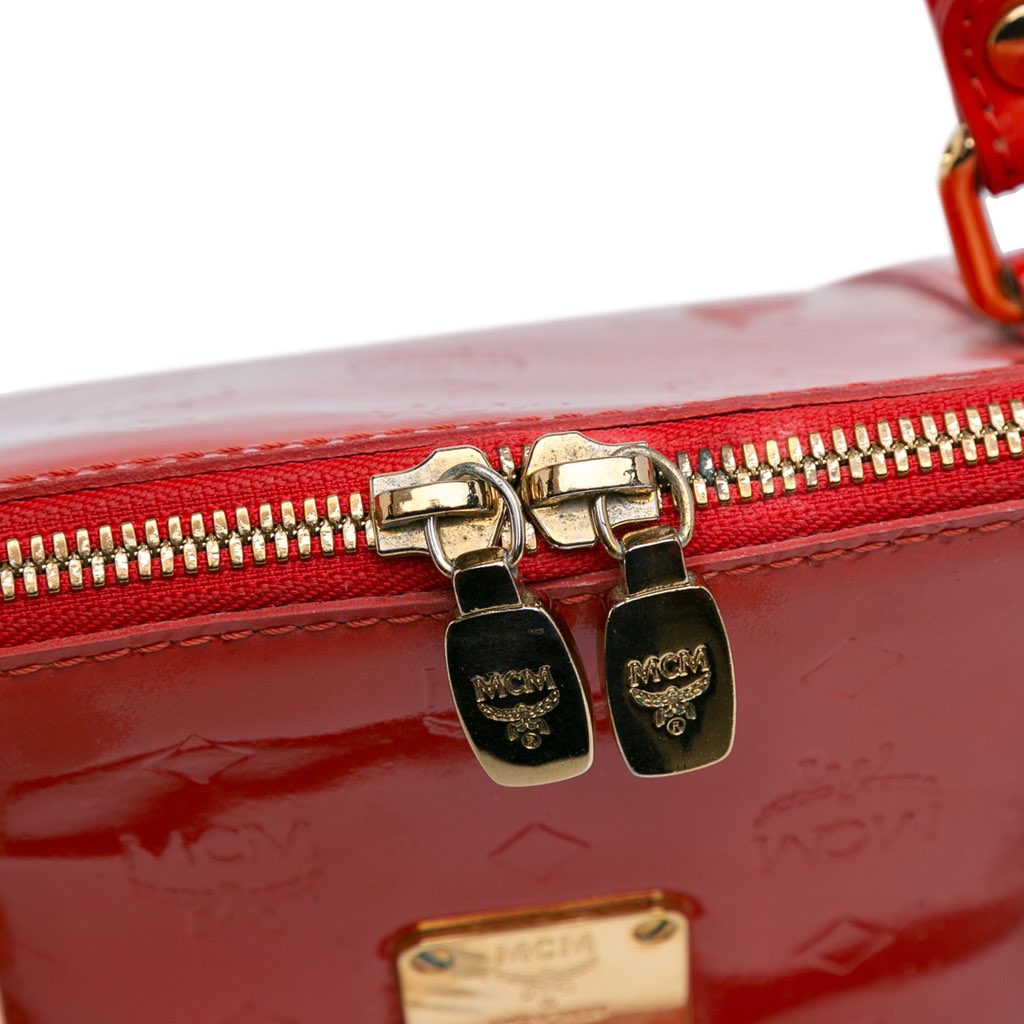 Mcm Visetos Patent Handbag - Detail 2