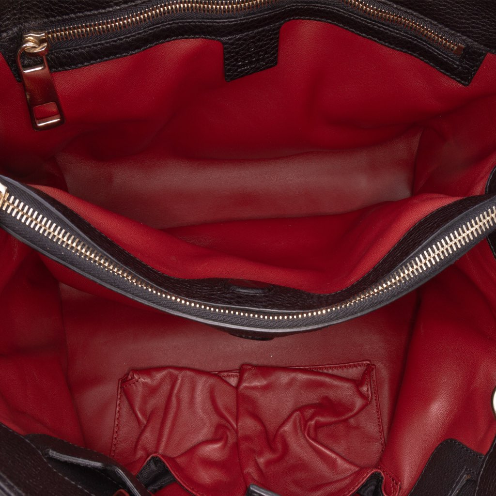 Gucci Medium Pony Hair Bamboo Shopper Satchel - 4