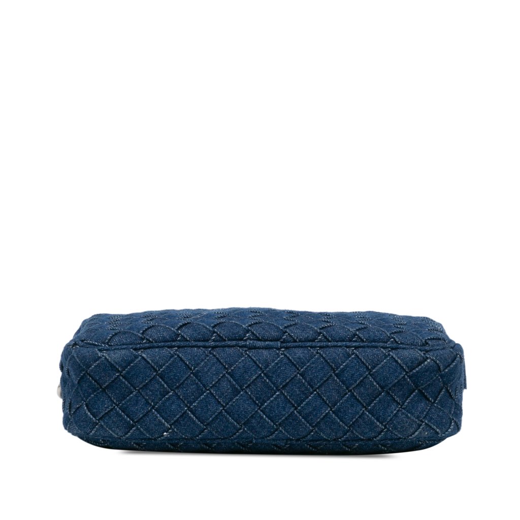 Bottega Veneta Small Denim Intreccio Camera Bag - Image 6