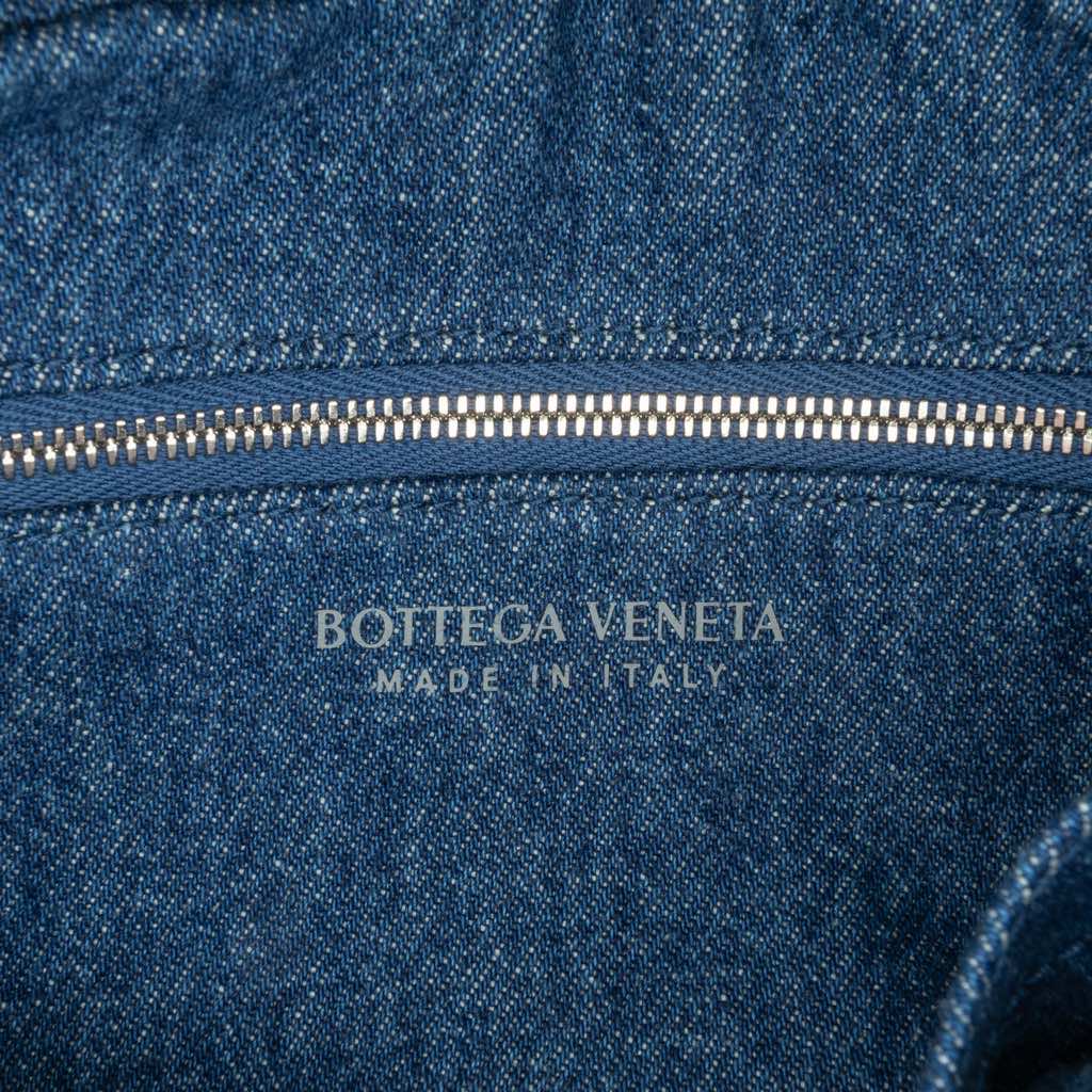 Bottega Veneta Small Denim Intreccio Camera Bag - Side view