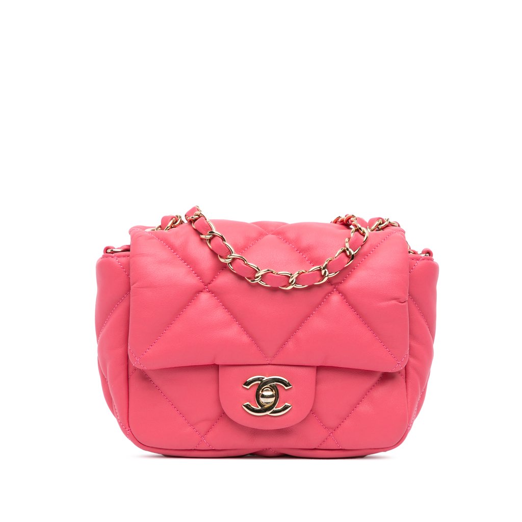 Chanel Mini Quilted Calfskin Bubbly Flap
