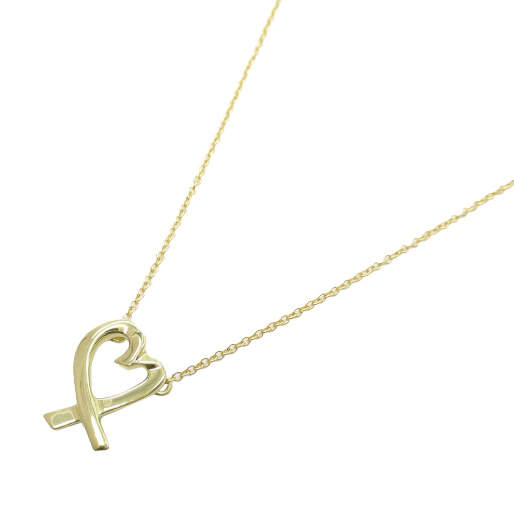 Tiffany & Co 18K Yellow Gold Paloma Picasso Loving Heart Necklace - 3