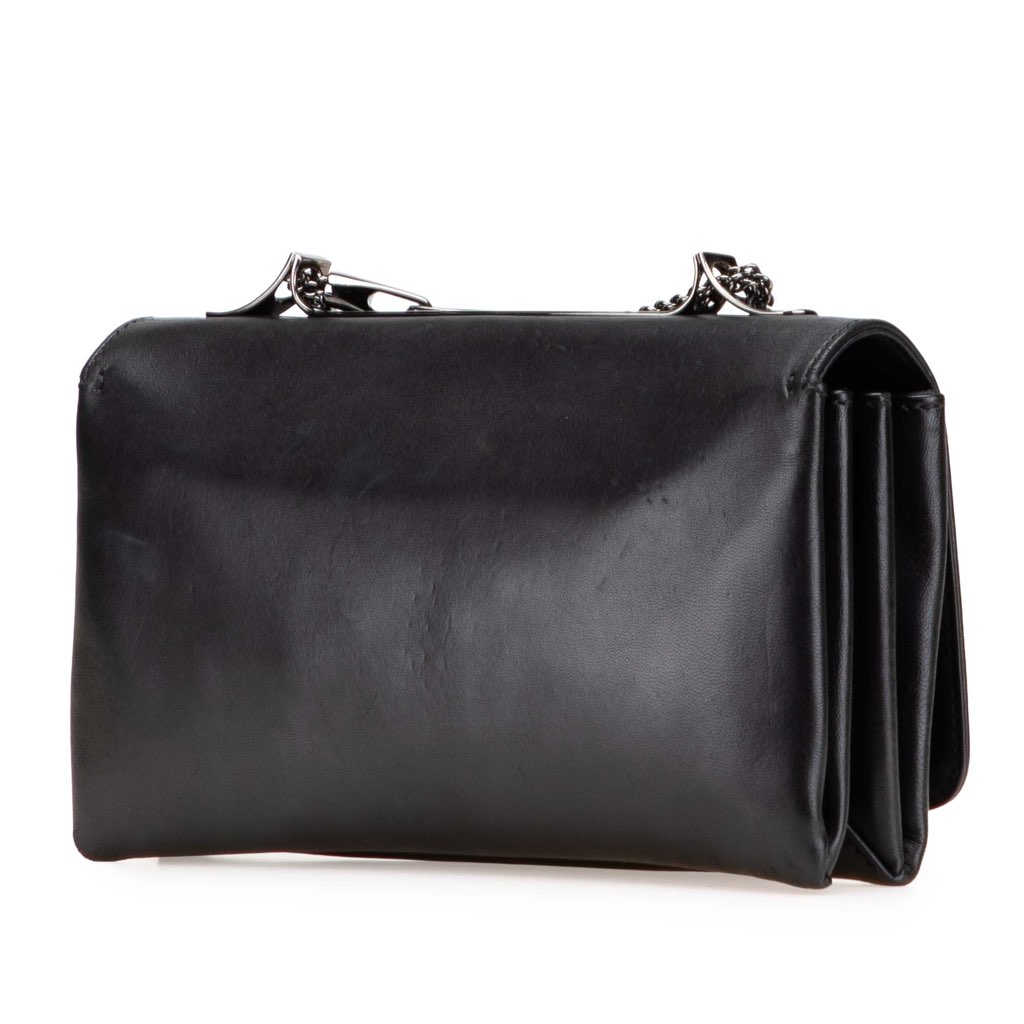 Valentino Nappa Rockstud Va Va Voom Clutch on Chain - Back view