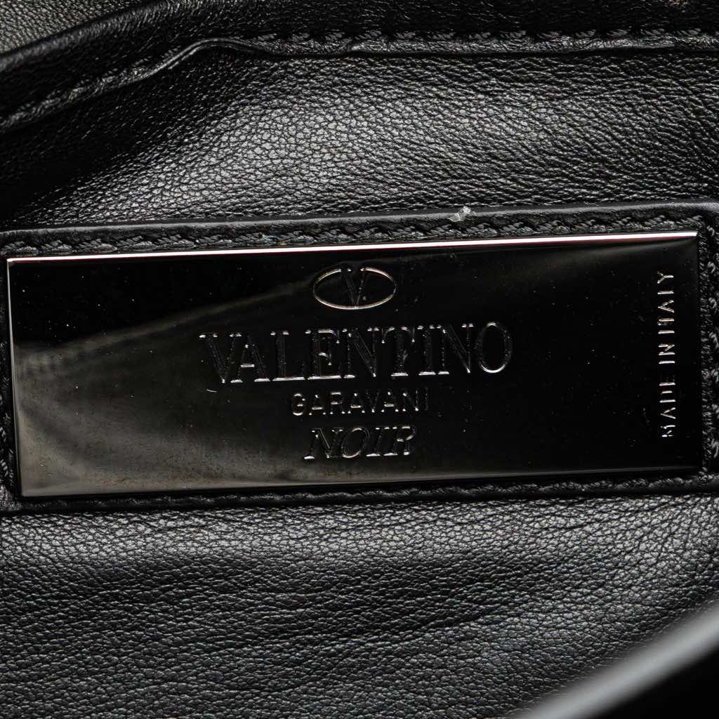 Valentino Nappa Rockstud Va Va Voom Clutch on Chain - Side view