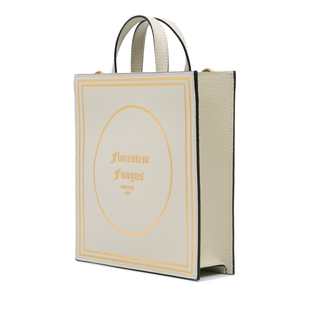 Gucci Garden Calfskin Mushrooms Vertical Shopping Tote - 2