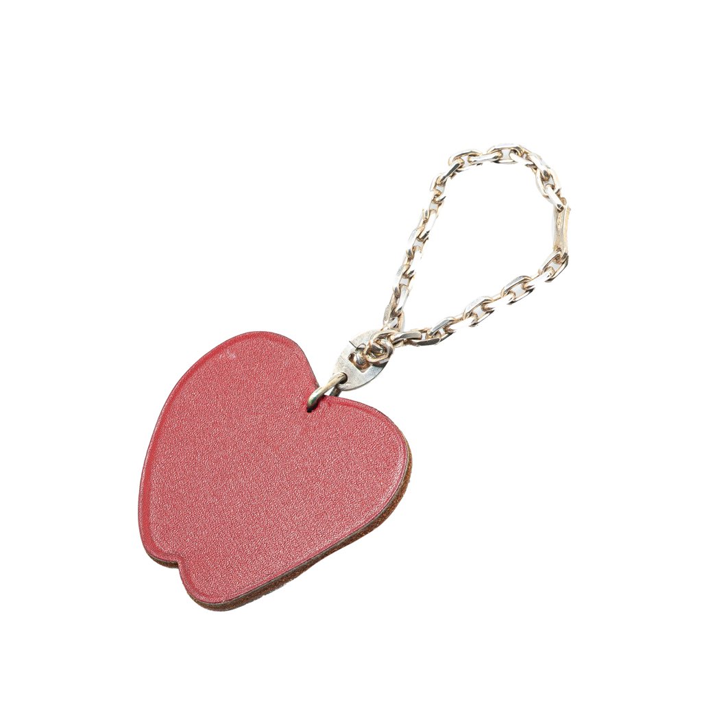 Hermès Leather Apple Bag Charm - Back view