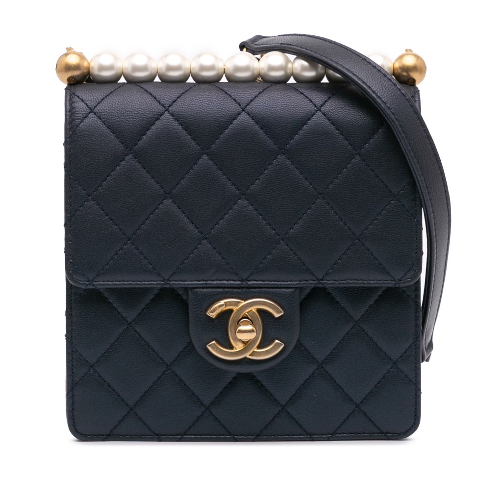 Chanel Small Lambskin Chic Pearls Flap