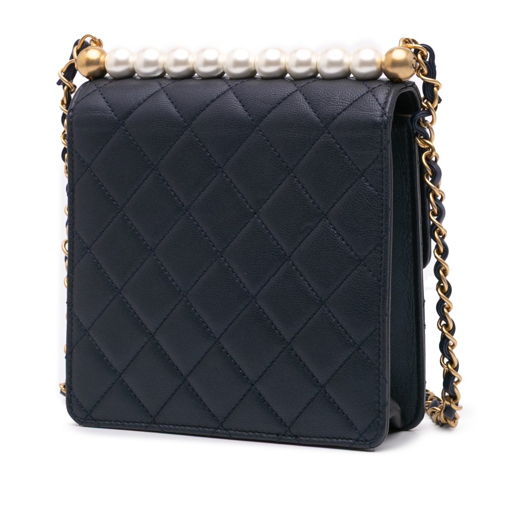 Chanel Small Lambskin Chic Pearls Flap - 2