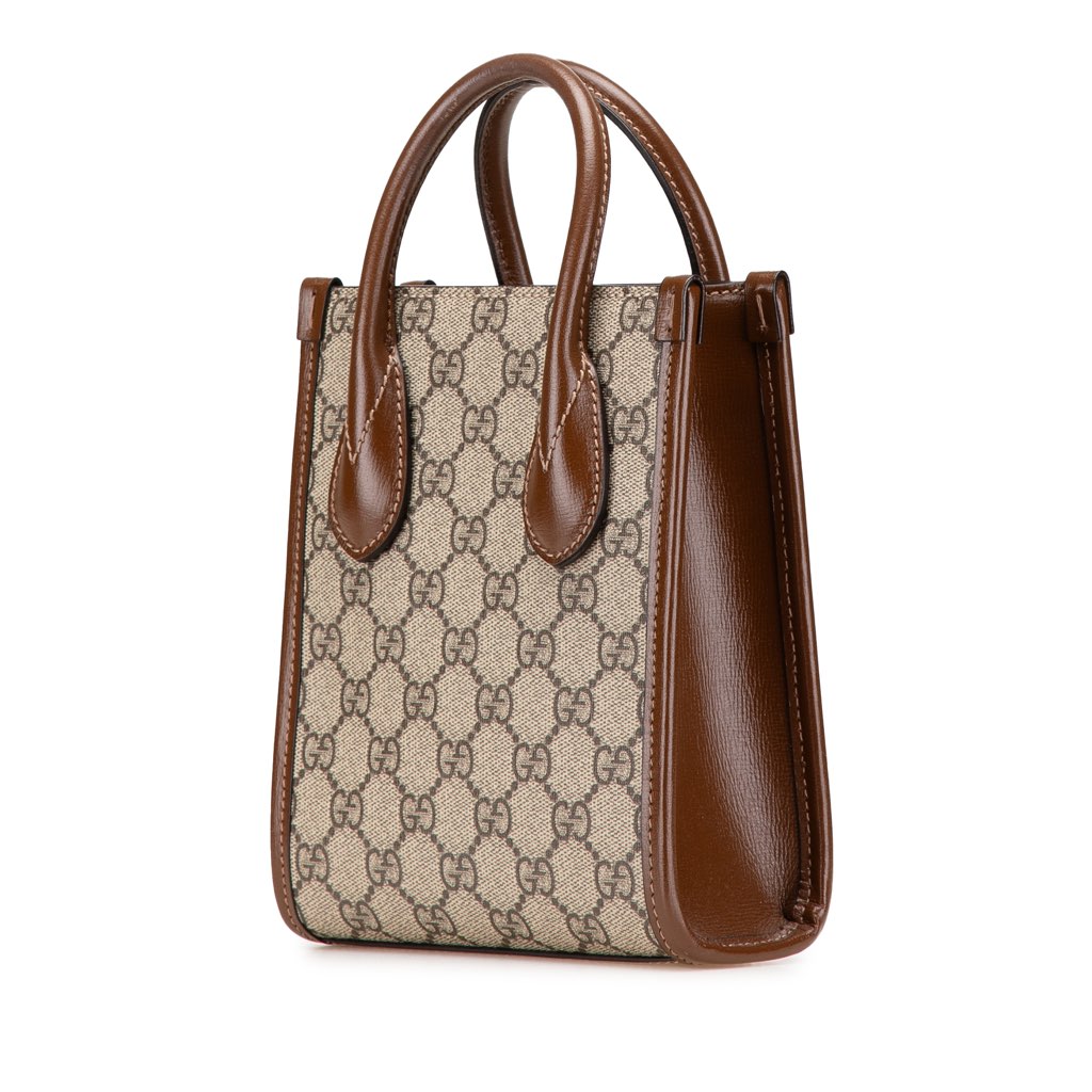 Gucci Mini GG Supreme Interlocking G Satchel - 2