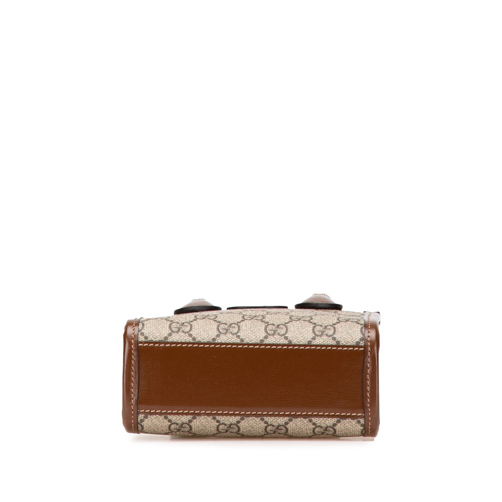 Gucci Mini GG Supreme Interlocking G Satchel - 3