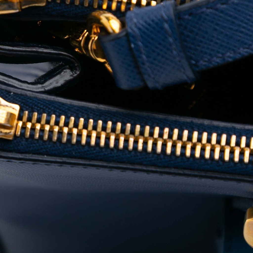 Prada Saffiano Lux Galleria Double Zip Front Pocket Satchel - Image 11