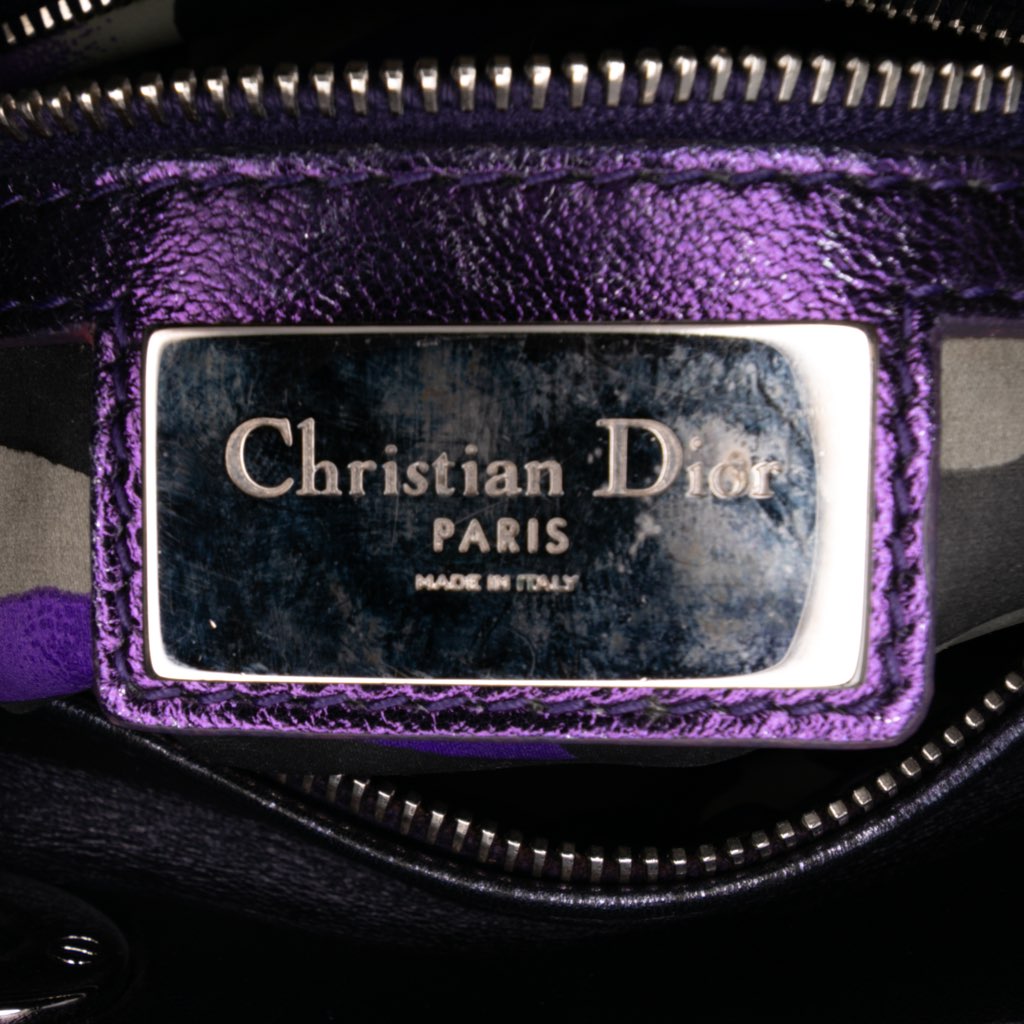 Dior Anselm Reyle Medium Metallic Lambskin Cannage Lady Dior - 5