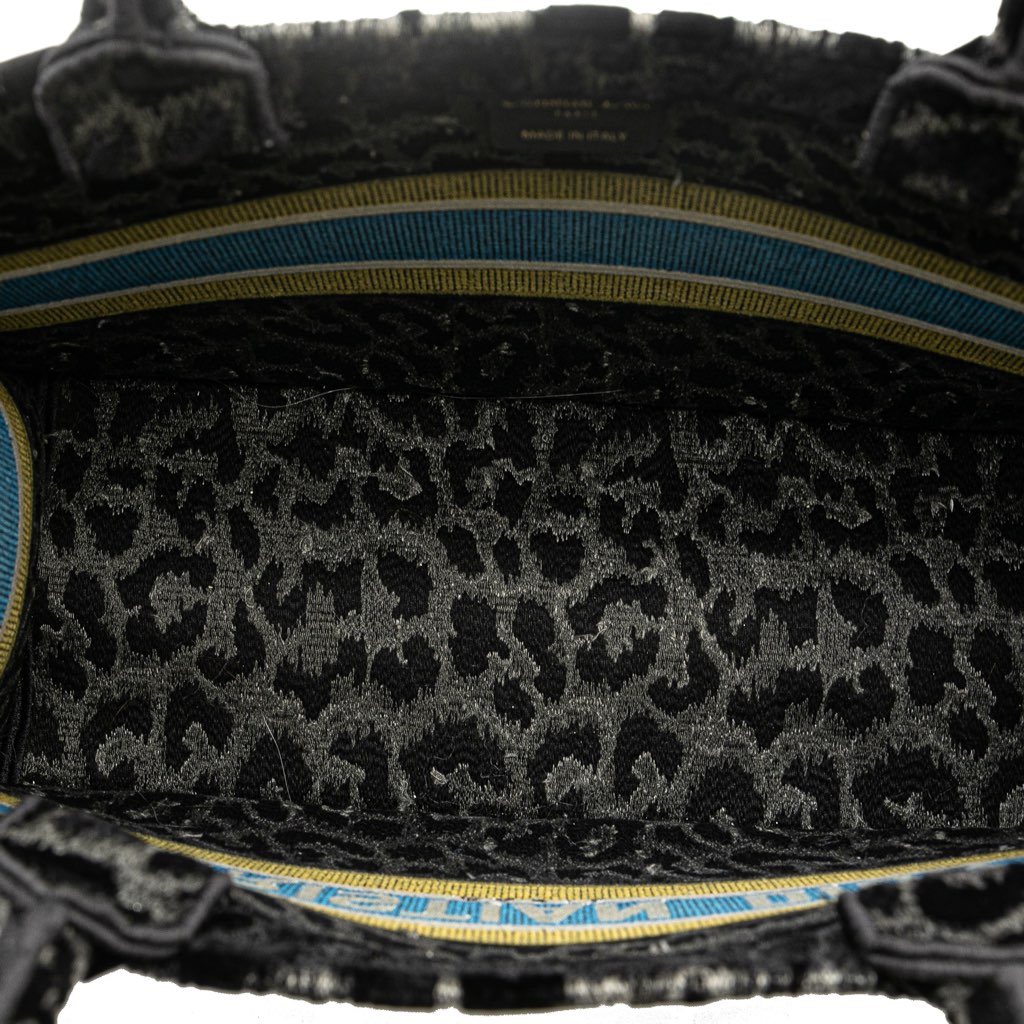 Dior Mizza Medium Embroidered Canvas Leopard Book Tote - 4