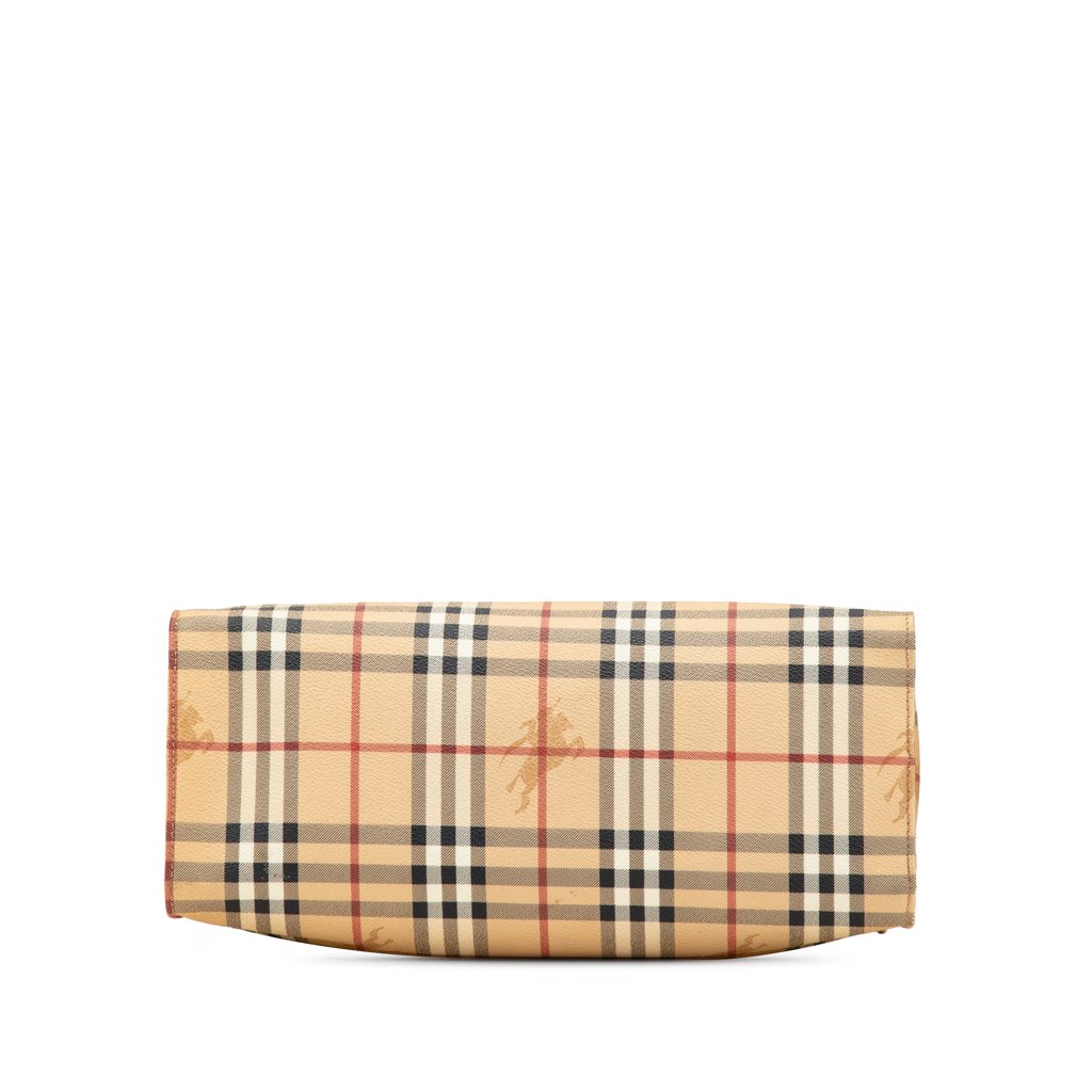Burberry Haymarket Check Coated Canvas Tote - 3