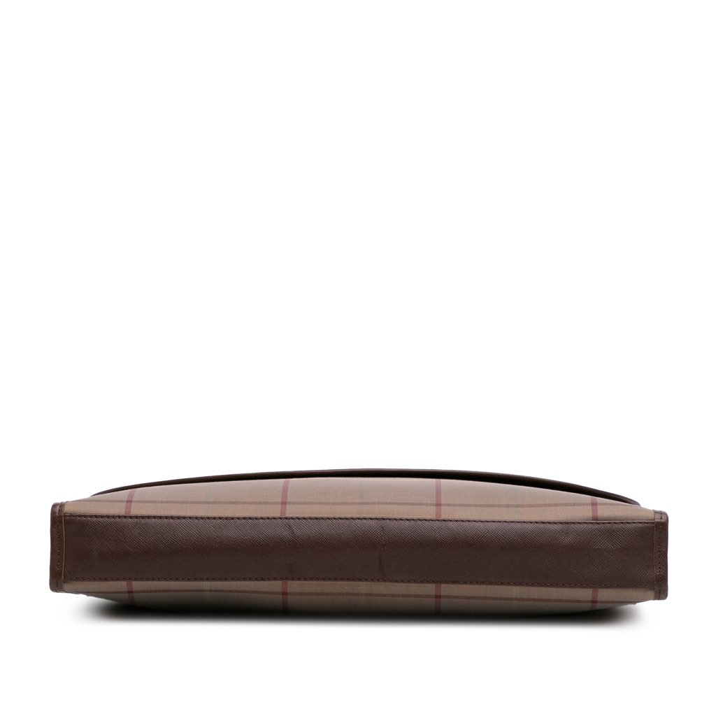 Burberry Vintage Check Canvas Clutch - Image 6