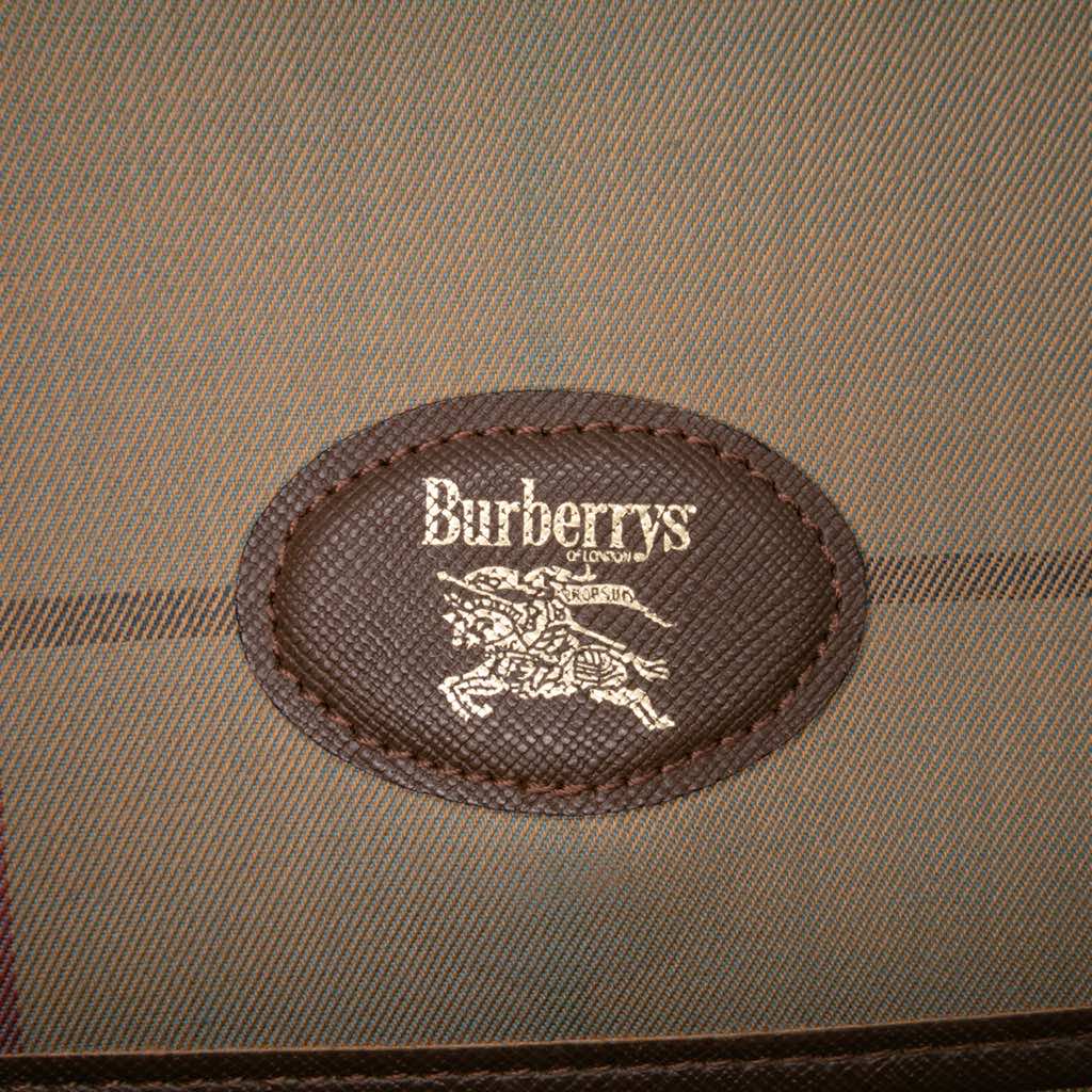 Burberry Vintage Check Canvas Clutch - Side view